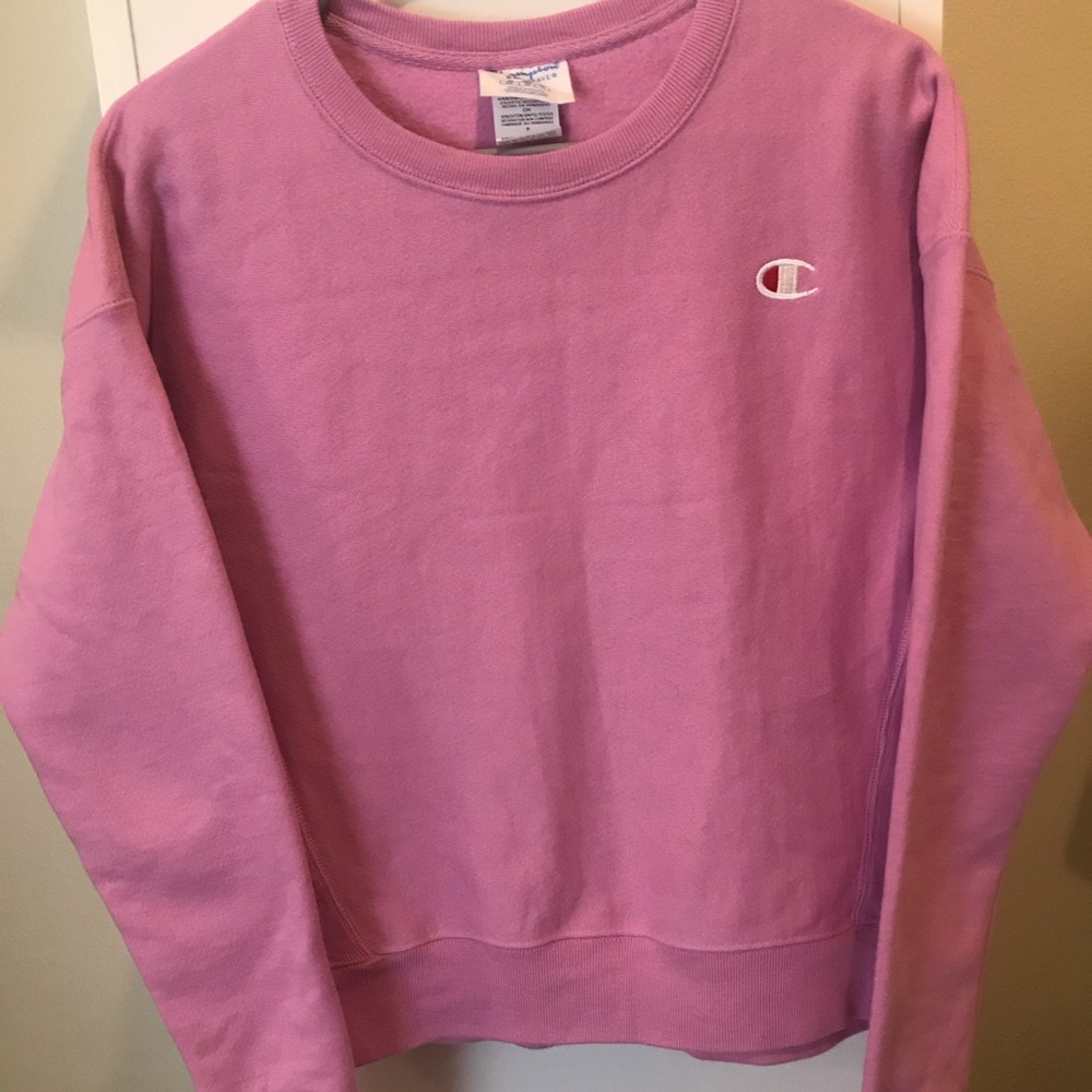 Champion Reverse Weave Crew Neck Sweatshirt Orchid